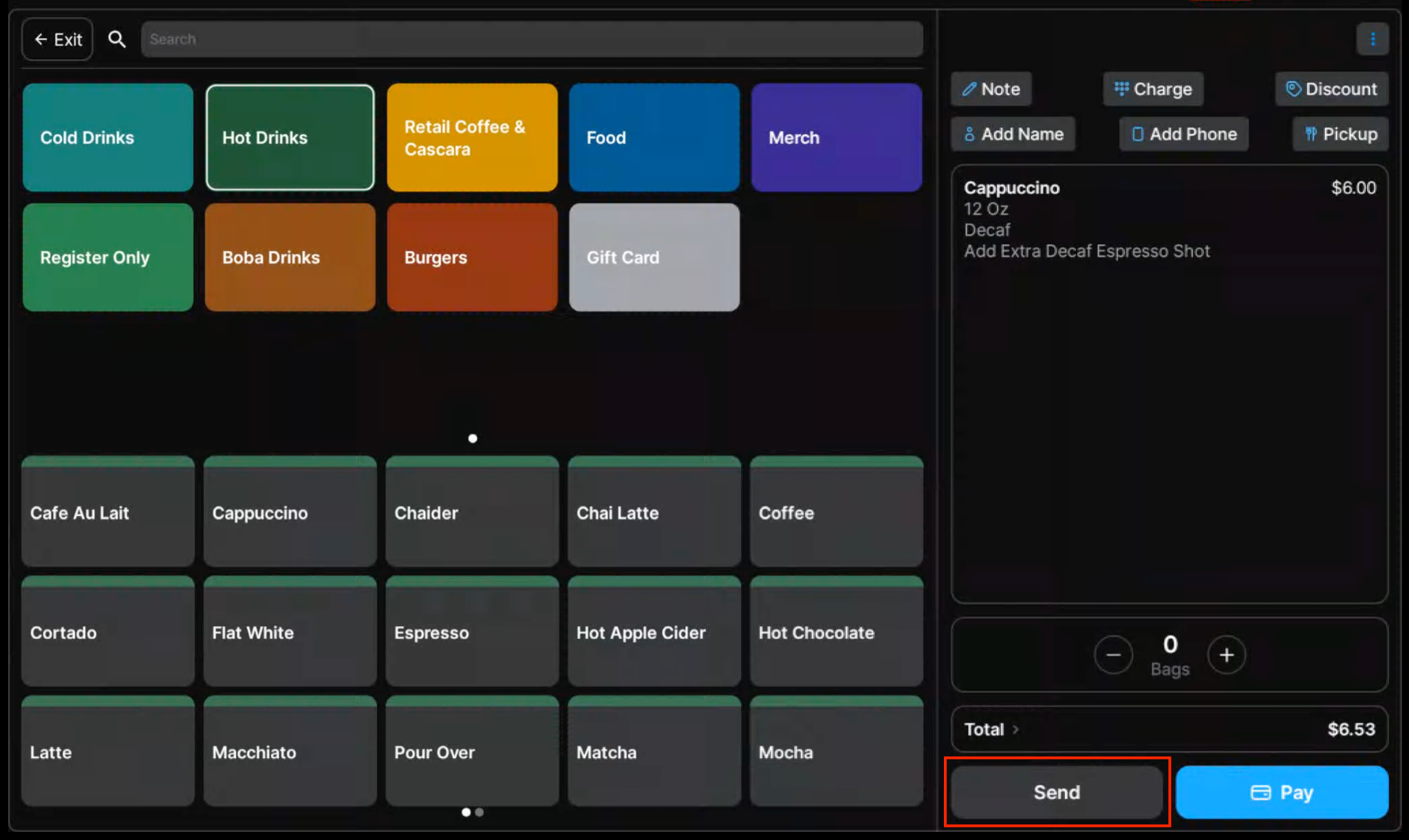 Register 2.0 interface